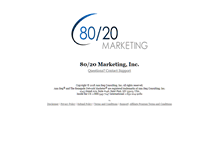Tablet Screenshot of 8020marketinginc.com
